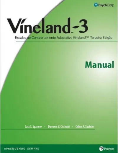 Vineland-3 - Formulário Professores Extensivo